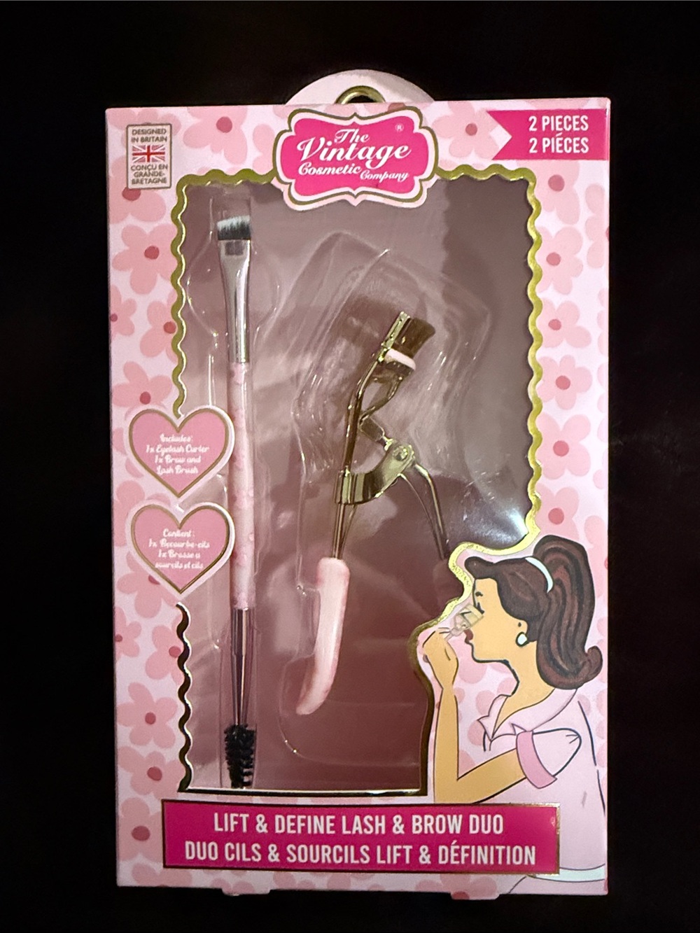 The Vintage Cosmetic Company Lift & Define Lash & Brow Duo - Pink